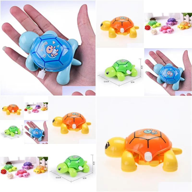 cute cartoon animal tortoise clockwork toy children little turtle toys baby mini crawling windup toys educational classic toy9666854