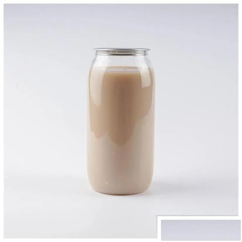 Water Bottles Plastic Beverage Bottle PCan 350Ml 500Ml 650Ml Ringpl Round Disposable Food Grade Pet Juice Cups B3 D Drop Delivery