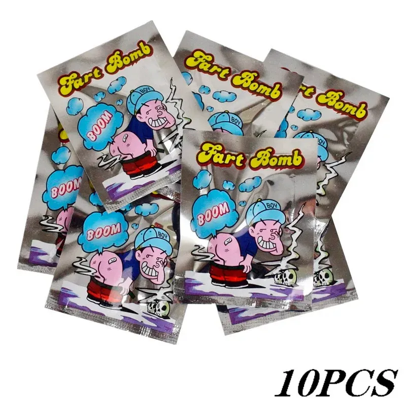 10pcs/pack party supplies whole person stink bag bomb april fools day whole person toy fart bag practical jokes fool toy