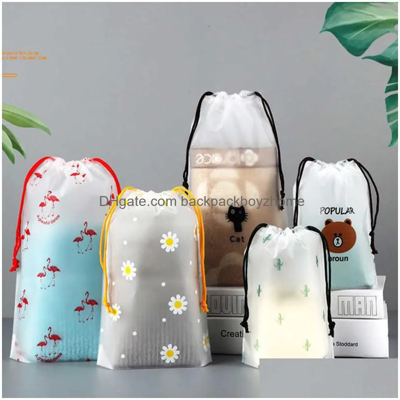 new 3pcs/lot travel shoes cloth organizing bag dust-proof drawstring towel makeup bag portable underwear jean storage suitcase bag