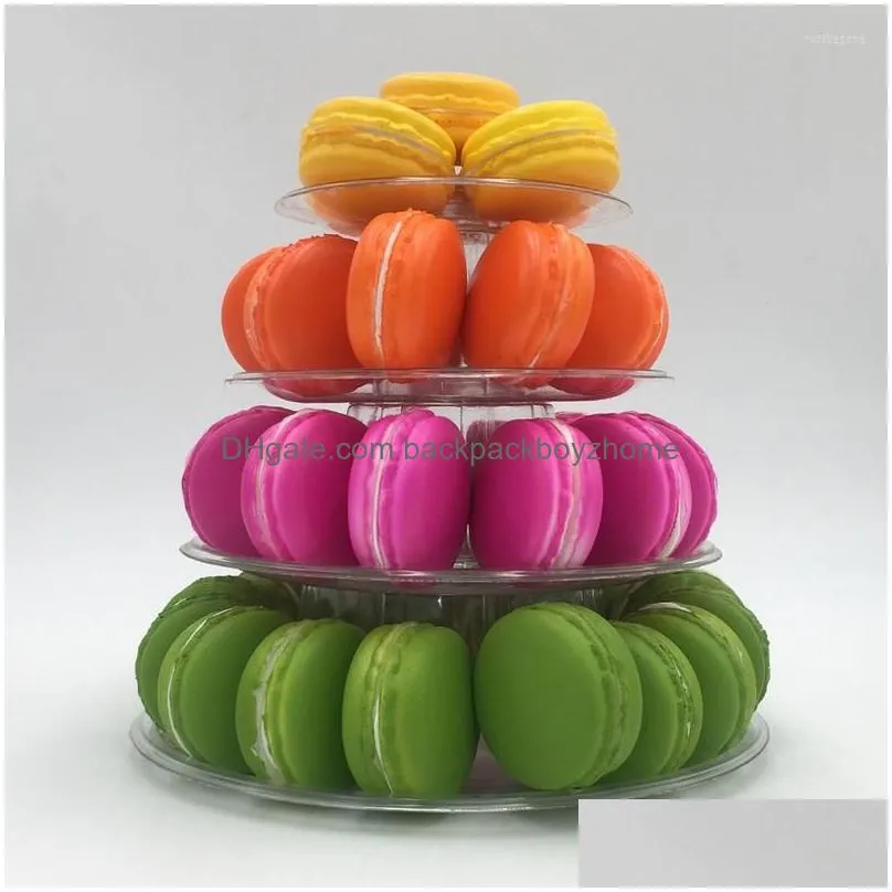 bakeware tools macaron display stand cake cupcake tower rack tray bases for desserts table wedding stands candy bar decoration