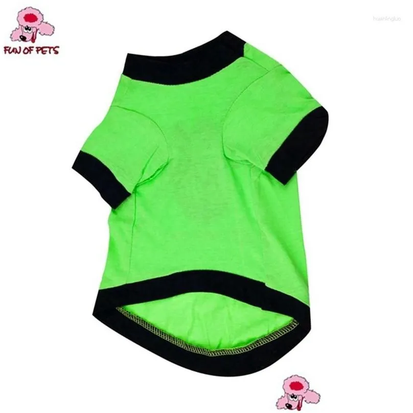 dog apparel fashion spring and autumn lovely footprint pattern t-shirt clothes for pets dogs puppy clothing