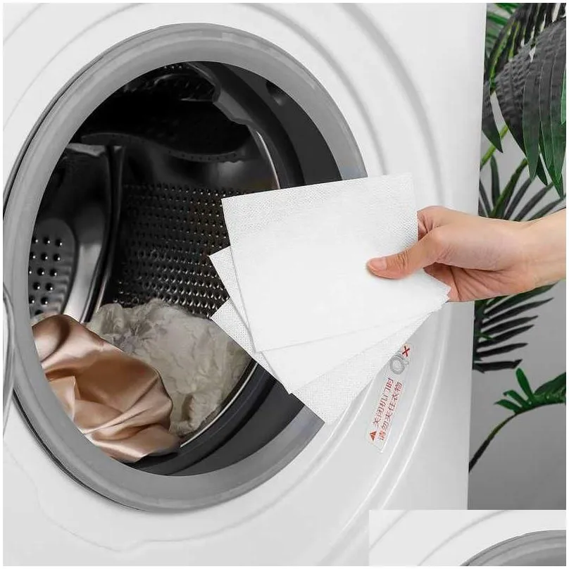  washing machine proof color absorption sheet color catcher sheets count dye trapping sheets anti dyed cloth laundry tools