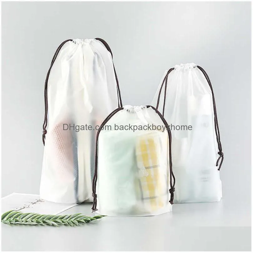 new 3pcs/lot travel shoes cloth organizing bag dust-proof drawstring towel makeup bag portable underwear jean storage suitcase bag