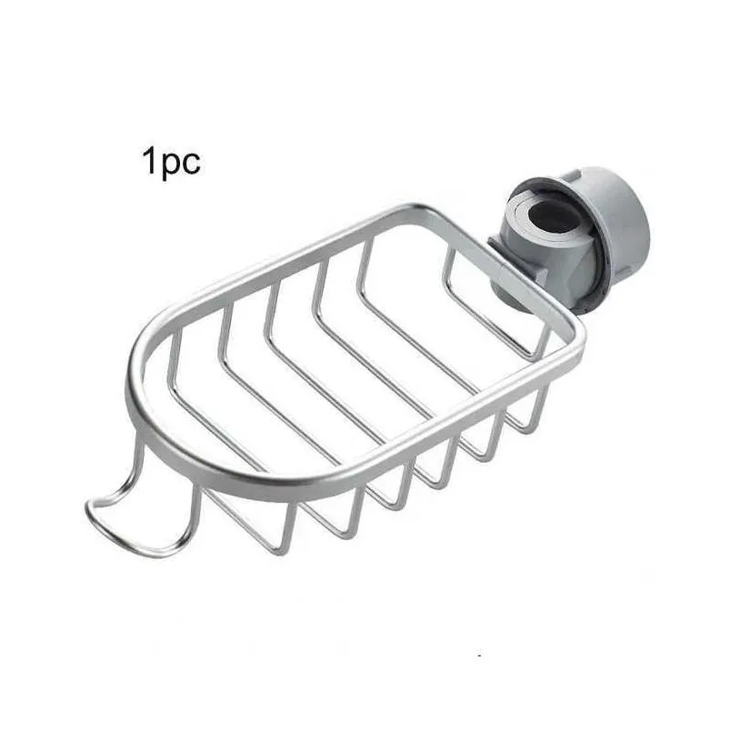 aluminum faucet bathroom shelf adjustable shower storage basket kitchen organizer for shampoo soap sponge storage rack