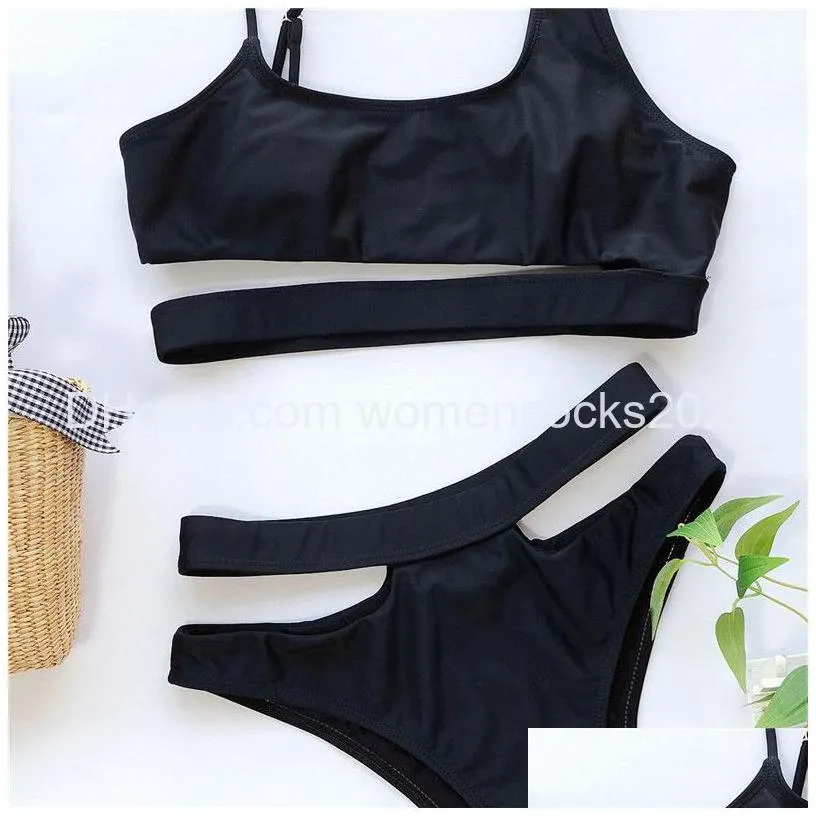 trendy blooming color bikini summer beach surf swimwears irregular straps bathing suit elastic push up swimsuit