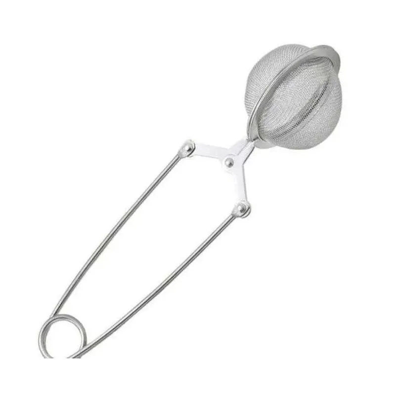 kitchenware accessories tools tea infuser 304 stainless steel sphere mesh strainer coffee herb spice filter diffuser handle ball