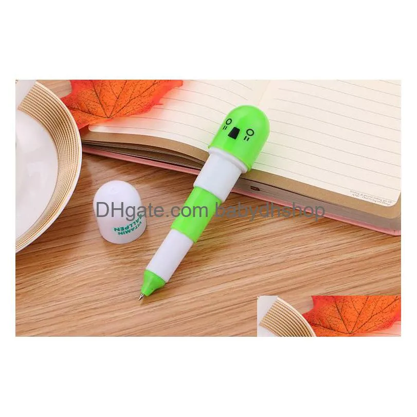 capsule pens cute stationery novelty gel pen cartoon kawaii pen student cute pens stationery school supplies gift 0034