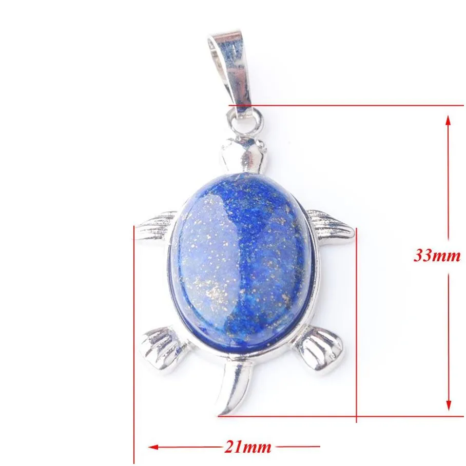 wojiaer natural tigers eye stone tiny turtle pendants reiki lucky animal sea charm jewelry for women be910