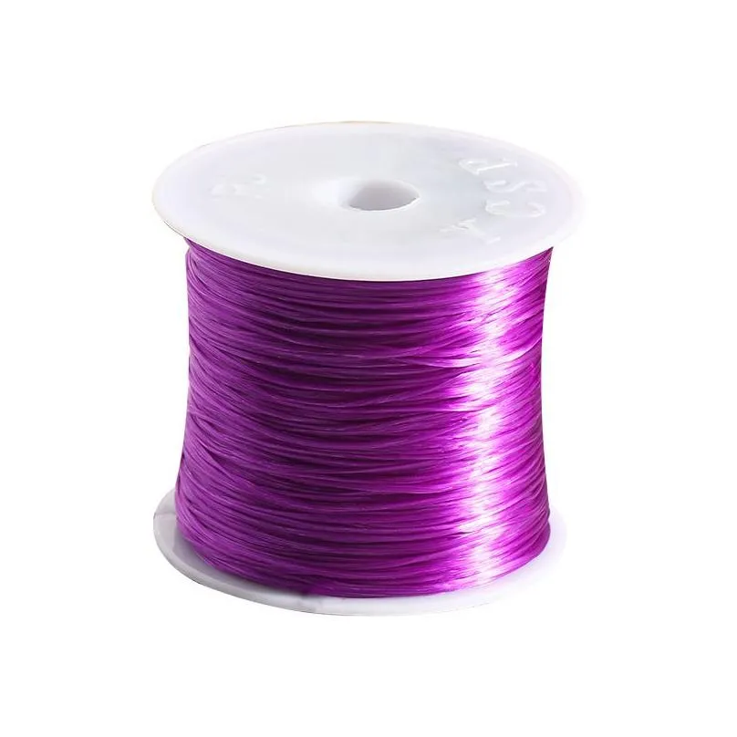 cord for jewelry making 60 meters strong mixed color crystal elastic rope string stretch line diy beaded thread necklace bracelet