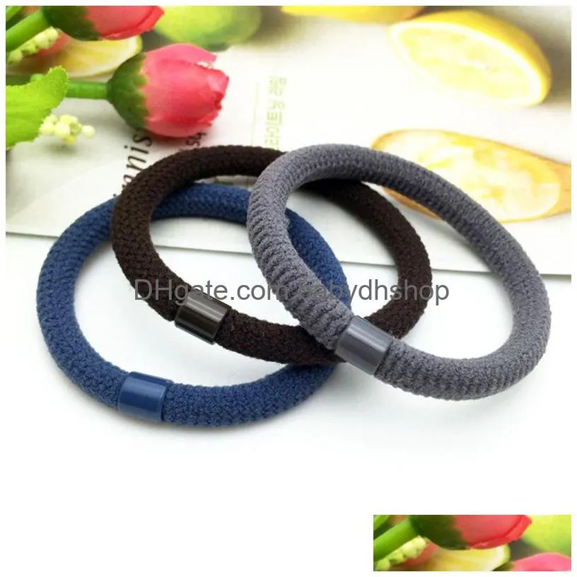 women girls colorful nylon elastic hair ties bands ponytail holder rubber band headband hairs accessories 0361