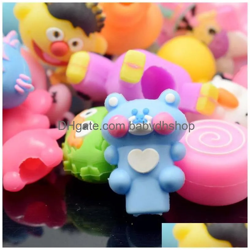 silicone cartoon cute pen sleeve cap toy protective case stylus caps anti-scratch nib skin head cover holder 0519