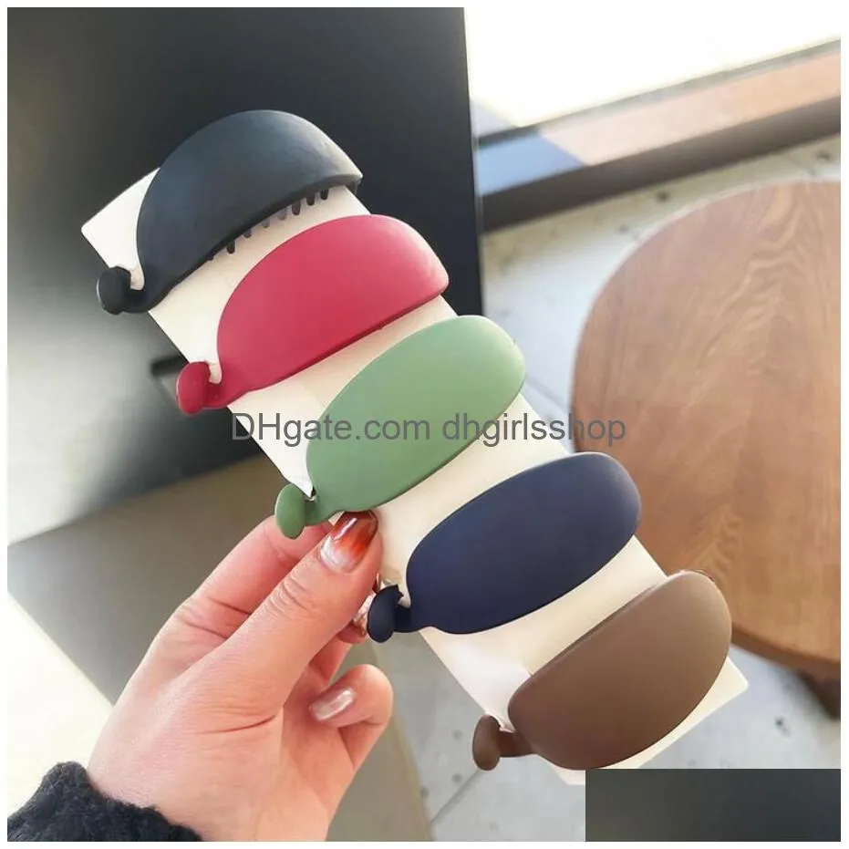 candy color simple hair clips banana clip womens accessories fashion ponytail barrettes hair claws hairpins gifts