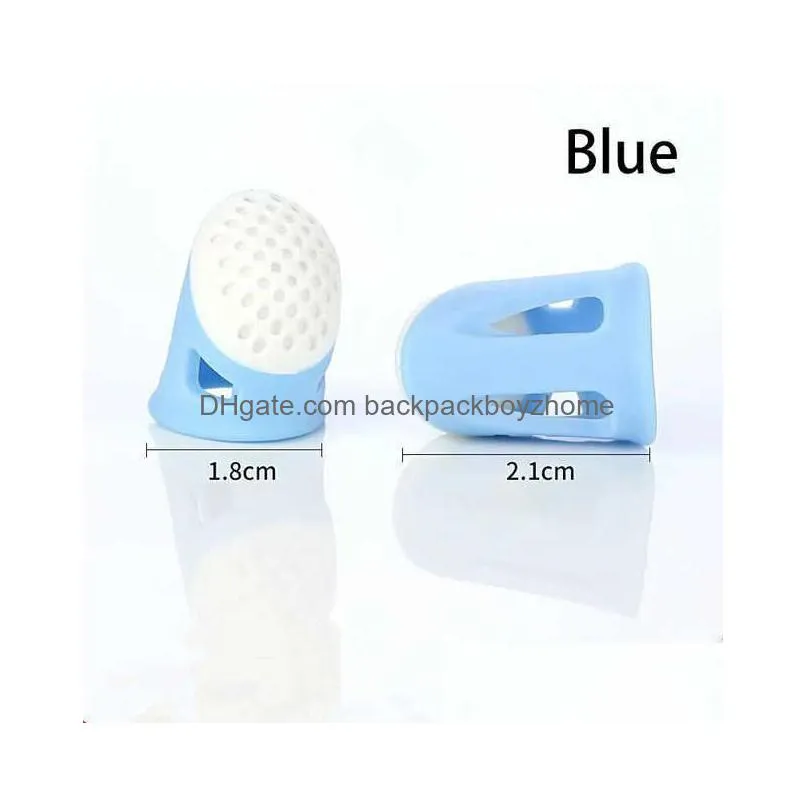 new silicone anti-slip thimble household sewing diy tools protector quilting craft accessories medium large thimble fingerwork