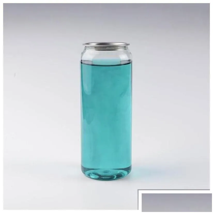 water bottles plastic beverage bottle  can 350ml 500ml 650ml ringpl round disposable food grade pet juice cups b3 d drop delivery