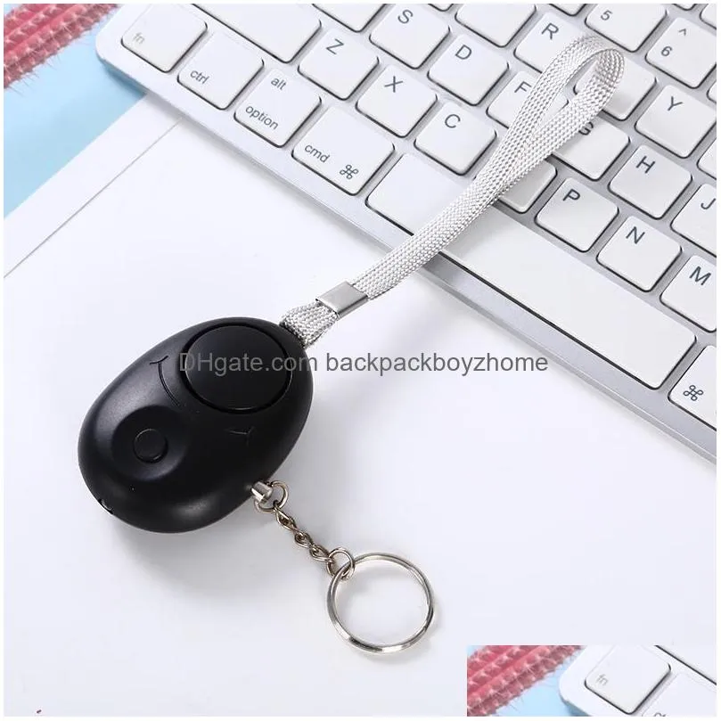 ups self defense personal safety alarm party supplies keychain 120db loud emergency personal siren ring with led light sos alert device key