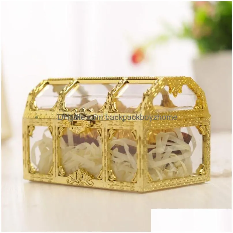 gift wrap gold sweet candy box case chocolate romantic wedding favor party decoration creative drop