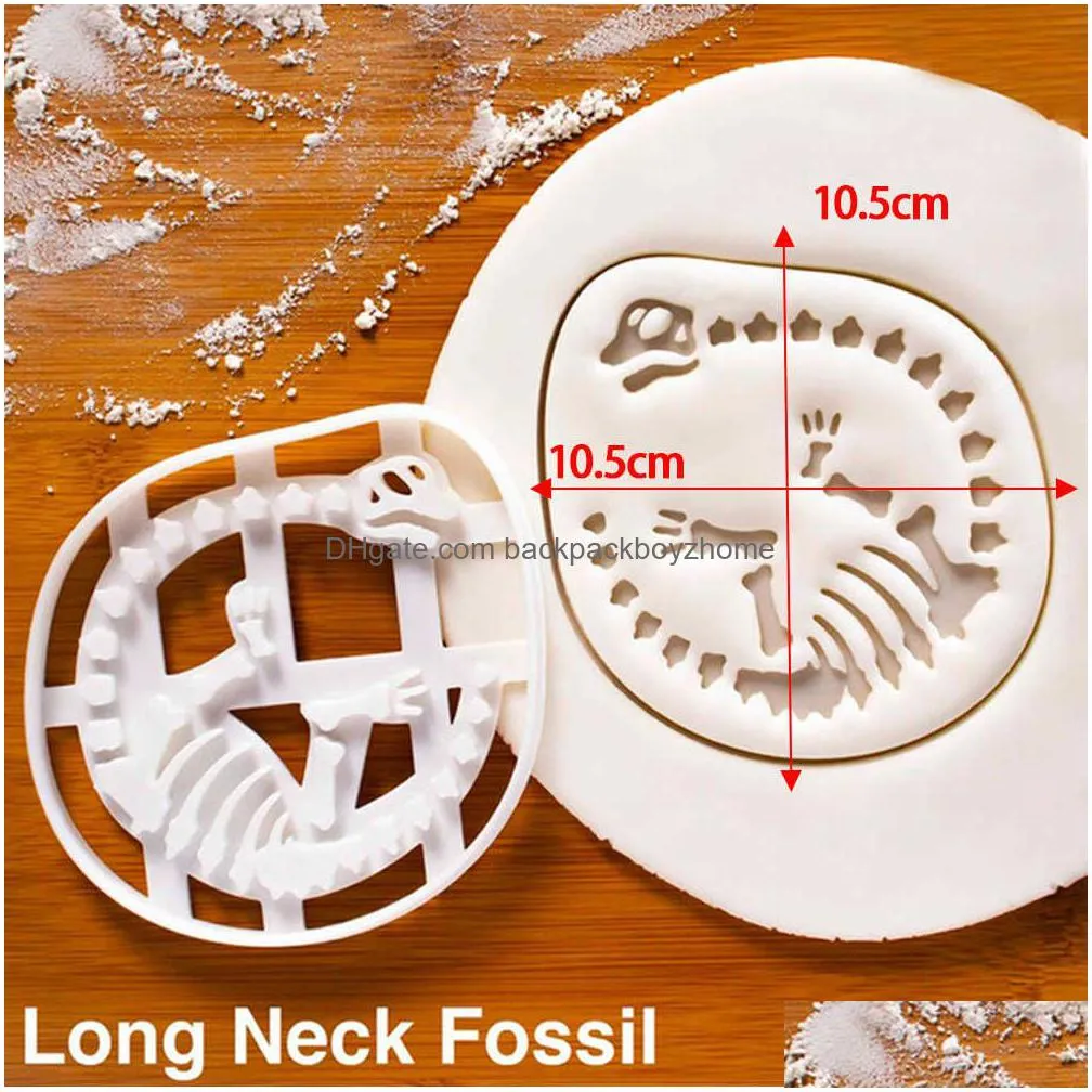 new new dinosaur cookie cutters mold dinosaur biscuit embossing mould sugarcraft dessert baking mold cake kitchen accessories tools