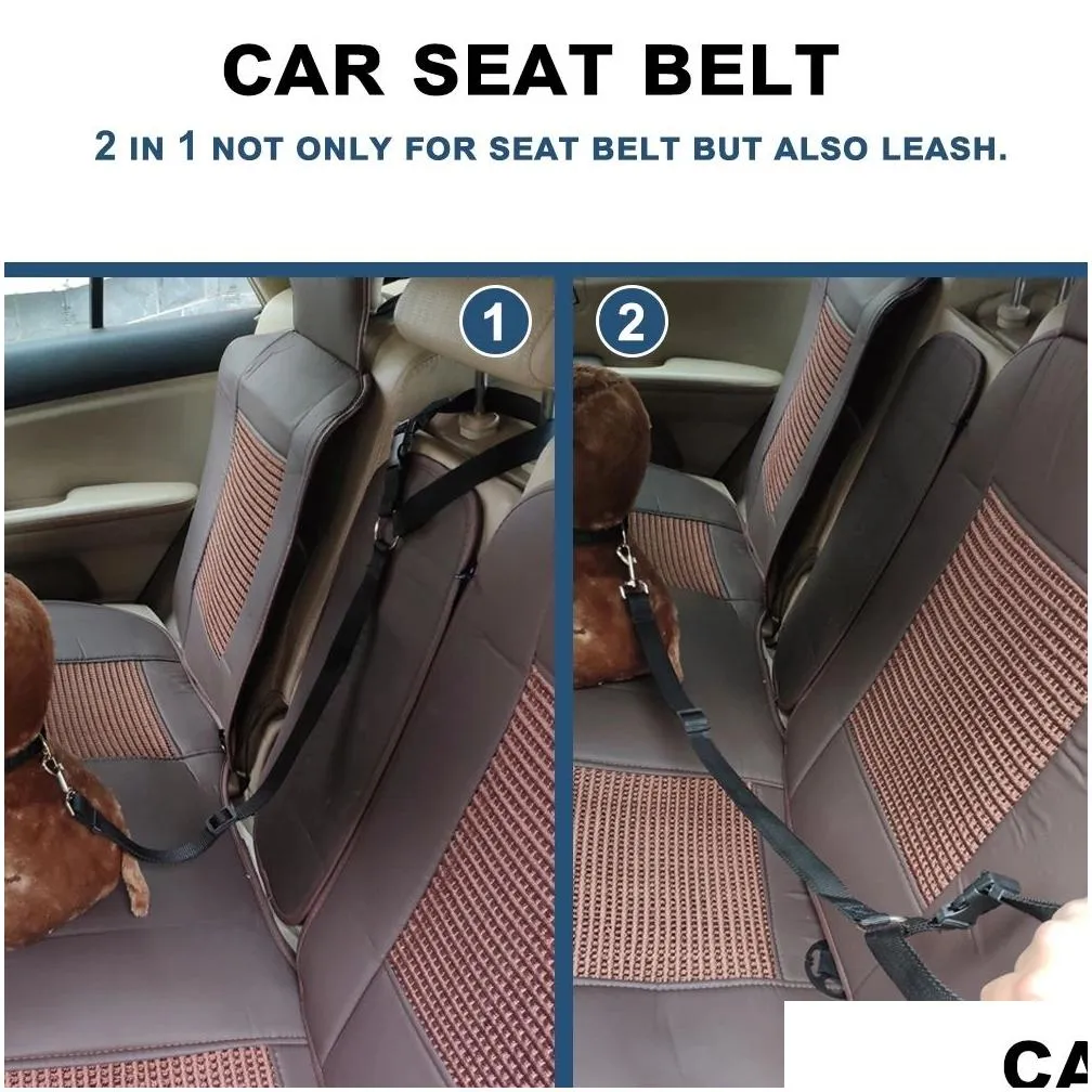 pet car rope ring dog car belt rear seat traction belt traction rope