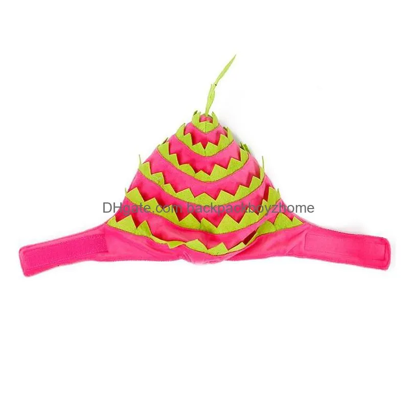 dog apparel pet costume cat headgear halloween dragon fruit design hat adjustable cap for xmas festival birthday theme