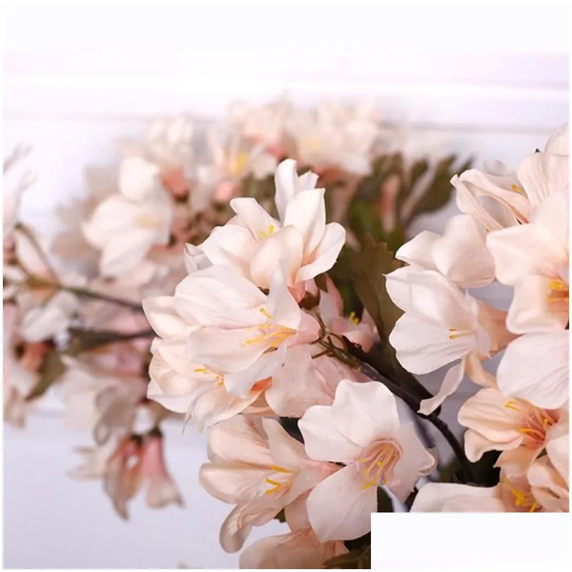 decorative flowers wreaths one stick simulation artificial flower dew festival wedding special plastic decorations