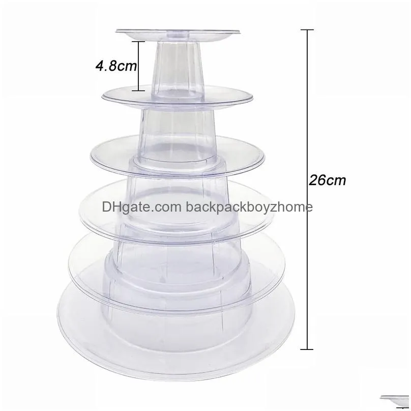 bakeware tools macaron display stand cake cupcake tower rack tray bases for desserts table wedding stands candy bar decoration
