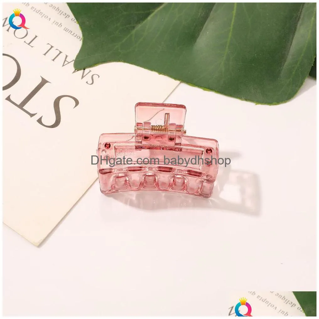 color transparent 4cm mini hair claw ribbon hair clips accessory korean cute girls lovely hairpins barrette fashion hair accessories