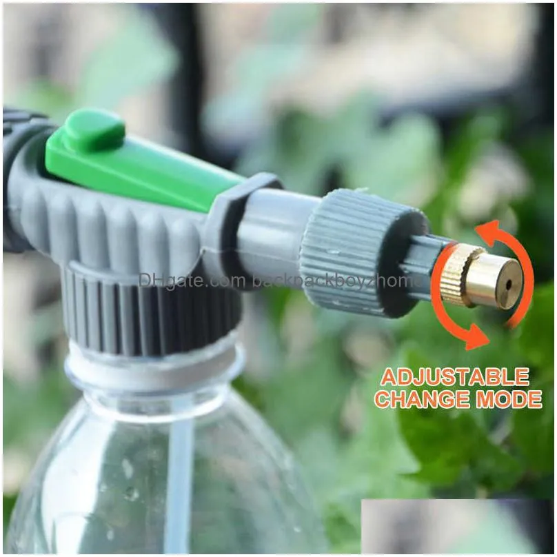 new high pressure manual air pump sprayer adjustable drink bottle spray head nozzle garden watering tool sprayer agriculture tools
