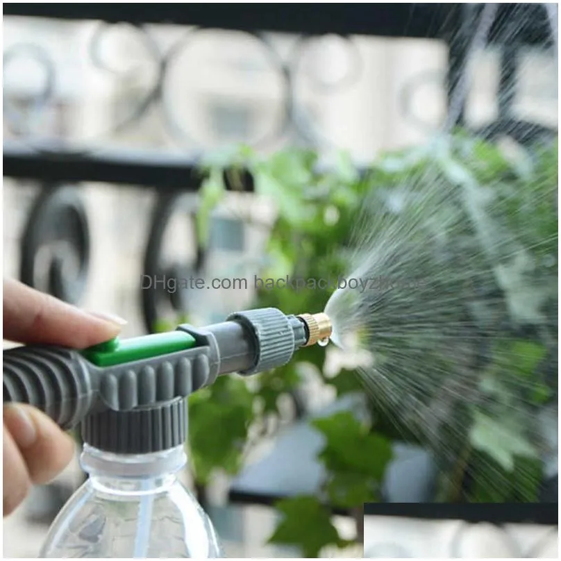 new high pressure manual air pump sprayer adjustable drink bottle spray head nozzle garden watering tool sprayer agriculture tools