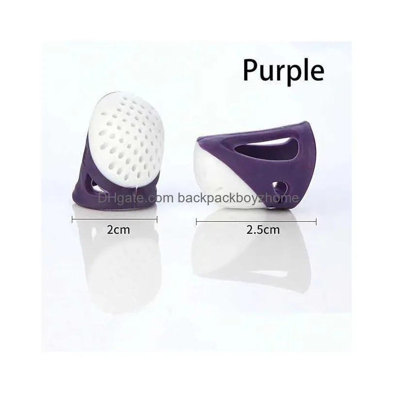 new silicone anti-slip thimble household sewing diy tools protector quilting craft accessories medium large thimble fingerwork