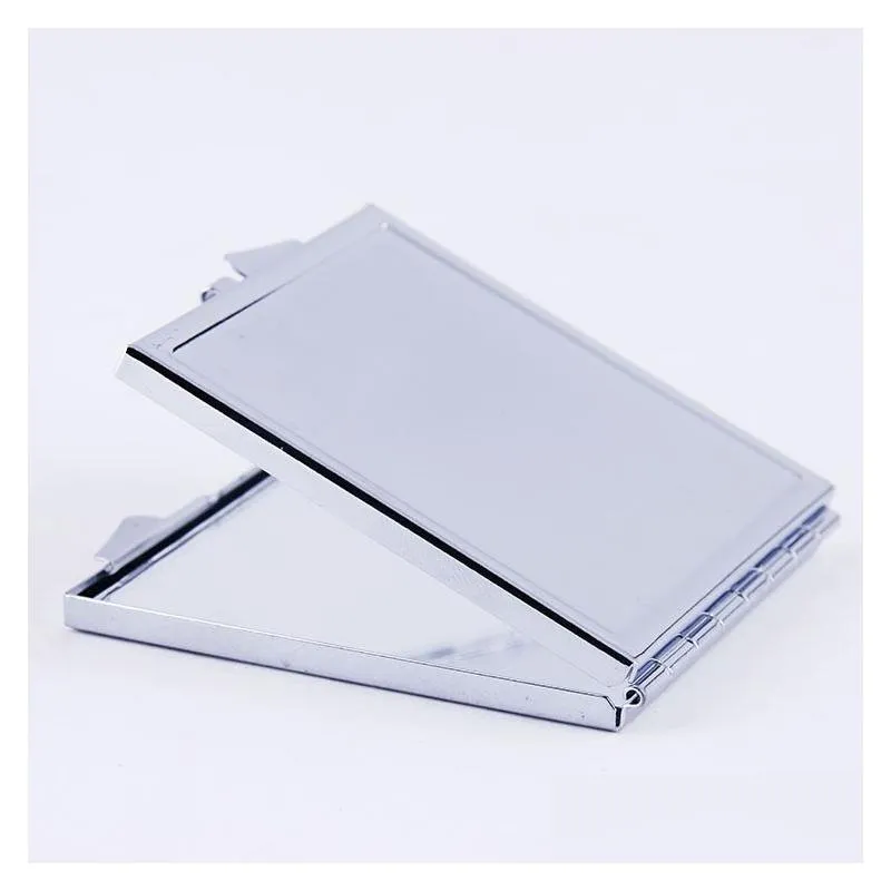 sublimation portable makeup mirror transfer consumable blank with aluminum heart-shaped mirrors p o customization diy creative gift