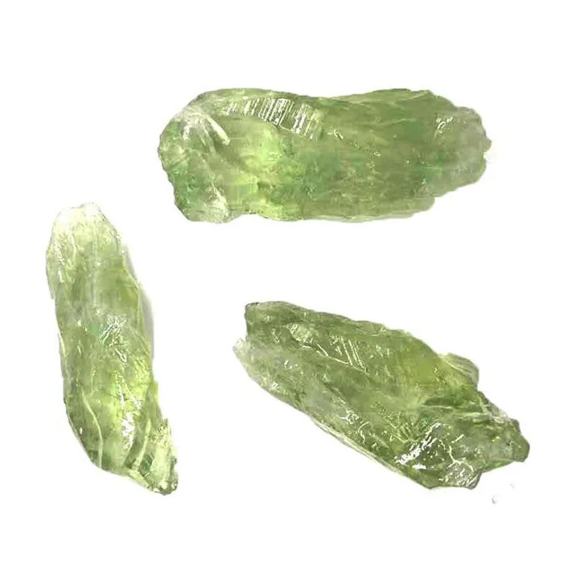 diy irregular natural green crystal lucky gemstones energy stone for handmade pendant necklaces jewelry making