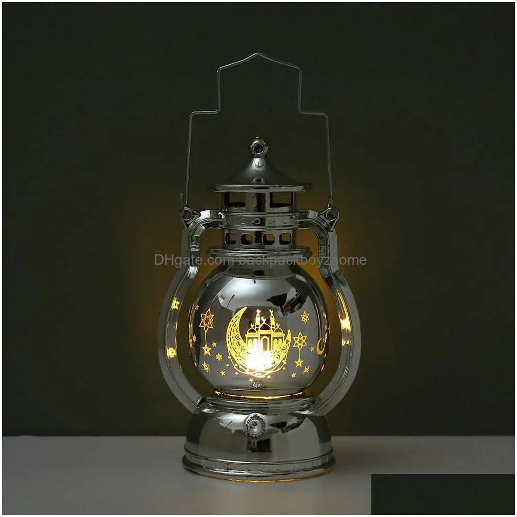 new ramadan decorations 2023 led portable palace oil lamp eid mubarak lighting ornaments islamic muslim ramadan decor for home