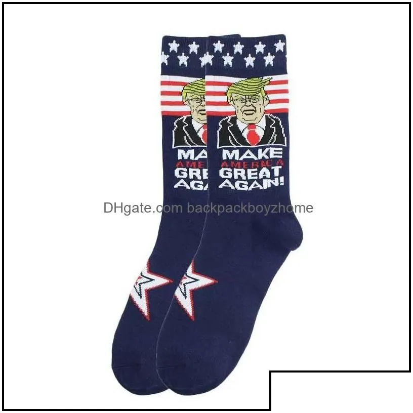 ups trump 2024 socks make america again stockings for adts women men cotton sports drop delivery home garden festive supplies