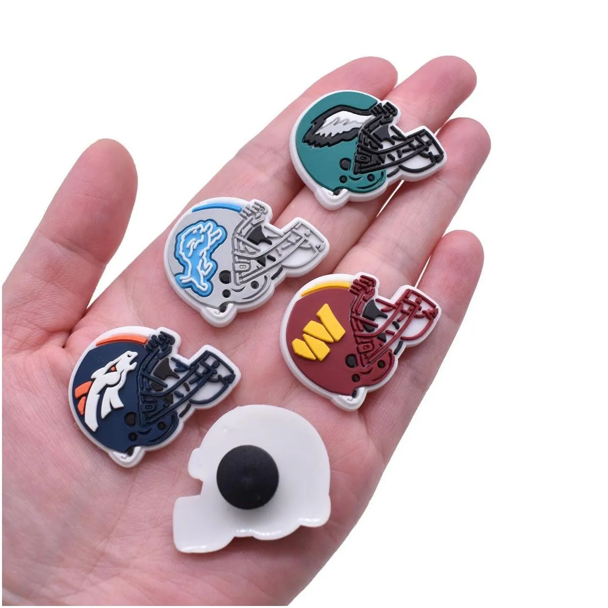 sport team shoe charms decoration buckle jibbitz for croc charms clog pins