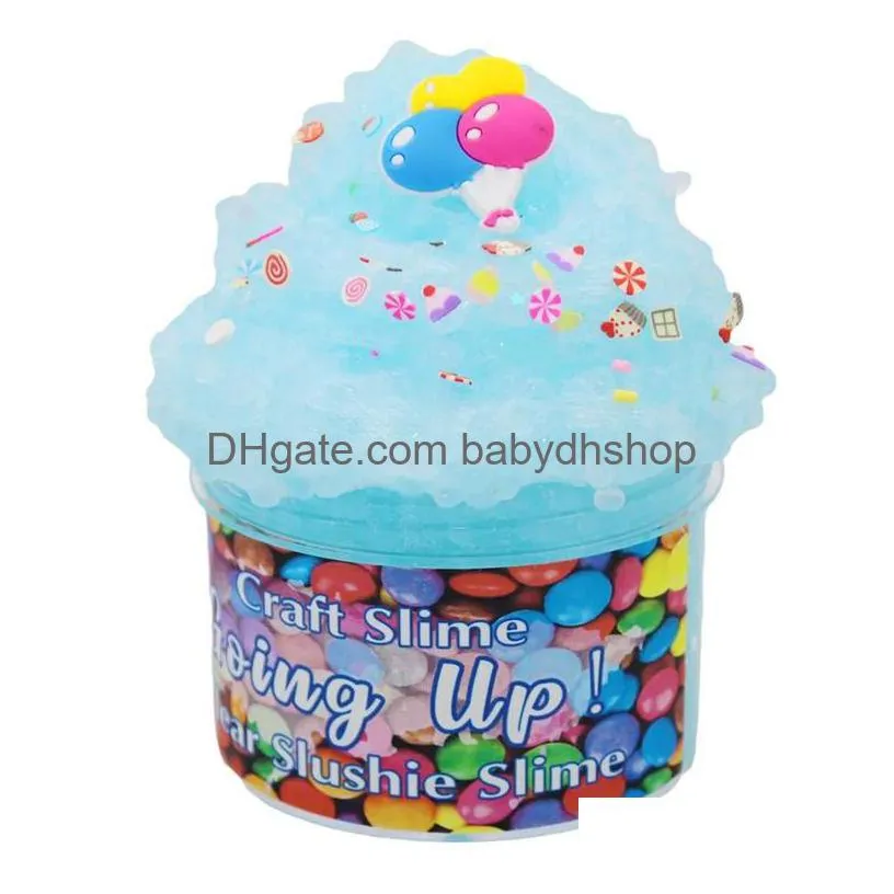 50ml education slime fluffy glue toy clay supplies crystal jelly mud cartoon modelling gift plasticine for kids 0755