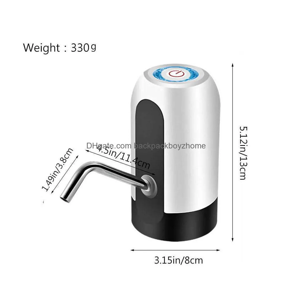 new electric portable water dispenser pump for 5 gallon bottle usb charge with extension hose barreled tools