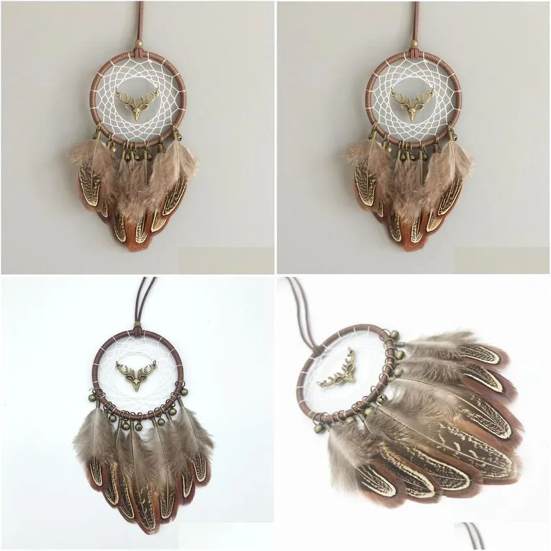 car hanging home decor new arrival dream catcher with feather whosale