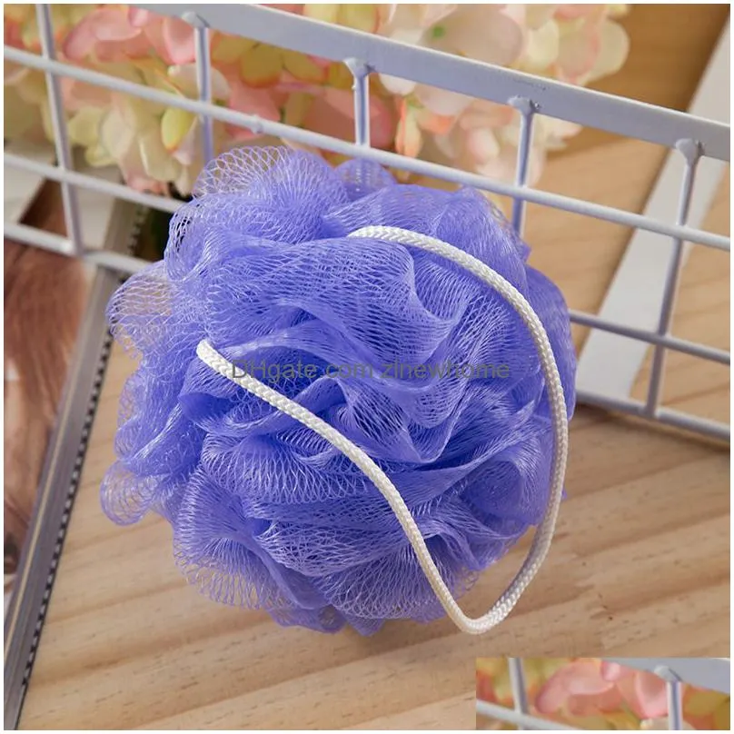 bath shower wash body exfoliate puff sponge mesh net ball spa scrubber bath sponges