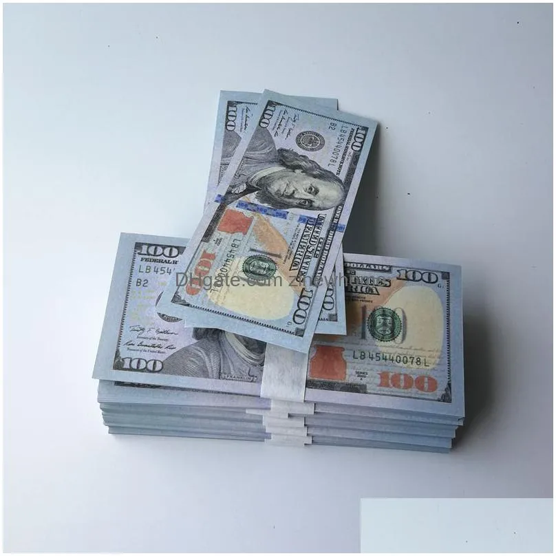 50% size movie props party game dollar  counterfeit currency 1 5 10 20 50 100 face value of us dollars fake money toy gift