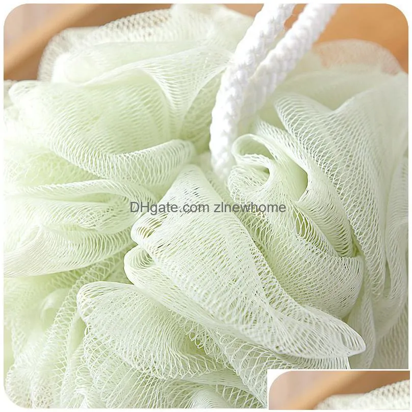 dhs sponge bath ball wholesale bathroom mesh bath poufs scrubbing back foaming body hotel market supplies mix colors