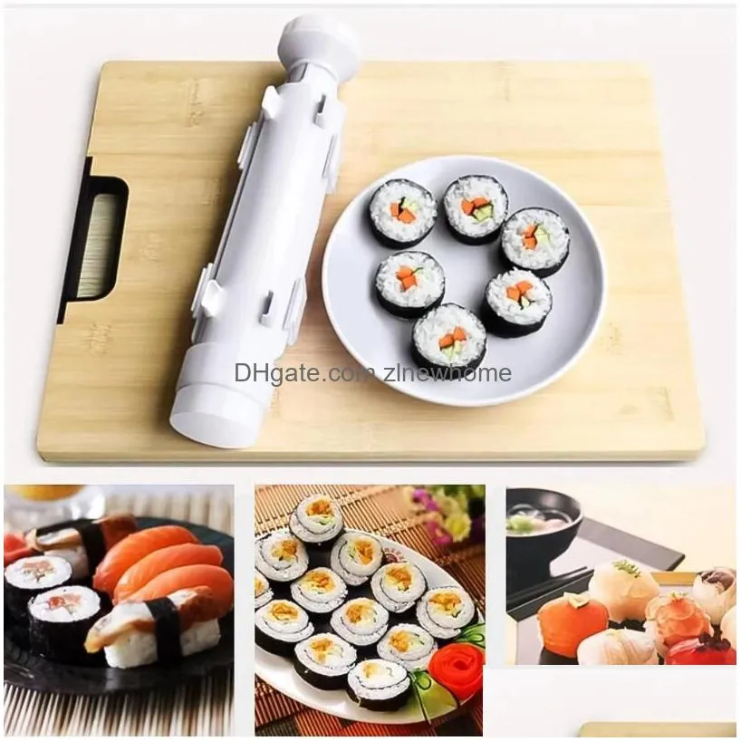 quick sushi maker roller rice mold vegetable meat rolling gadgets diy sushi device making machine kitchen ware