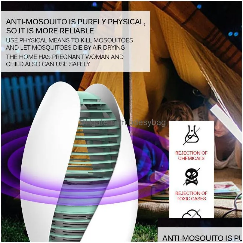 mosquito insect killer inhalation mosquito killer non-toxic uv protection mute mosquito killer lamp for car bedroom office