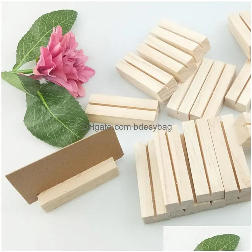 wooden card holders natural semicircular wood card holder wooden stump wedding party card stand office desk menu photo clips