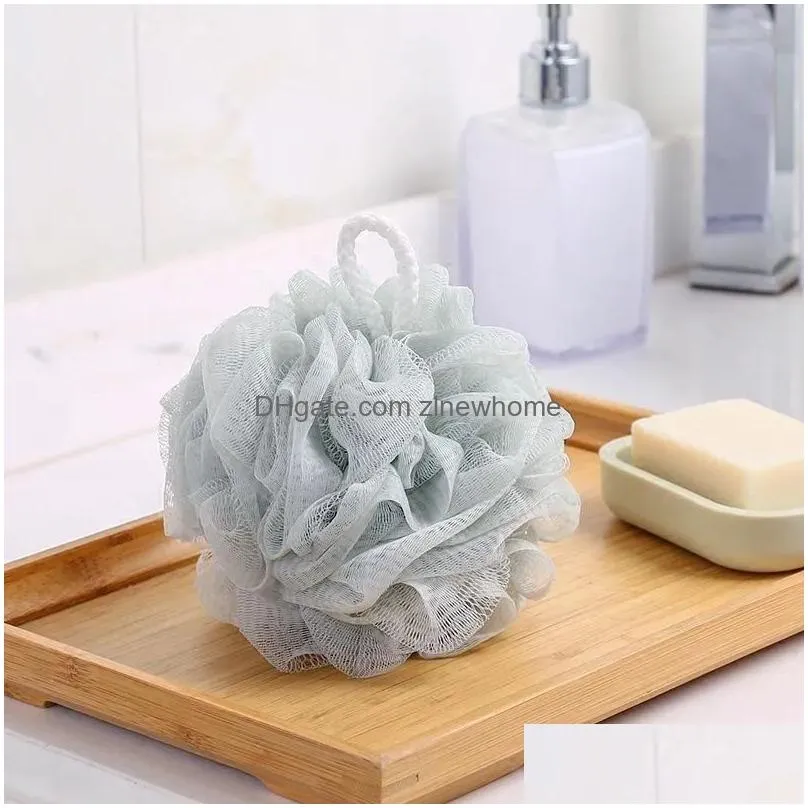 dhs sponge bath ball wholesale bathroom mesh bath poufs scrubbing back foaming body hotel market supplies mix colors