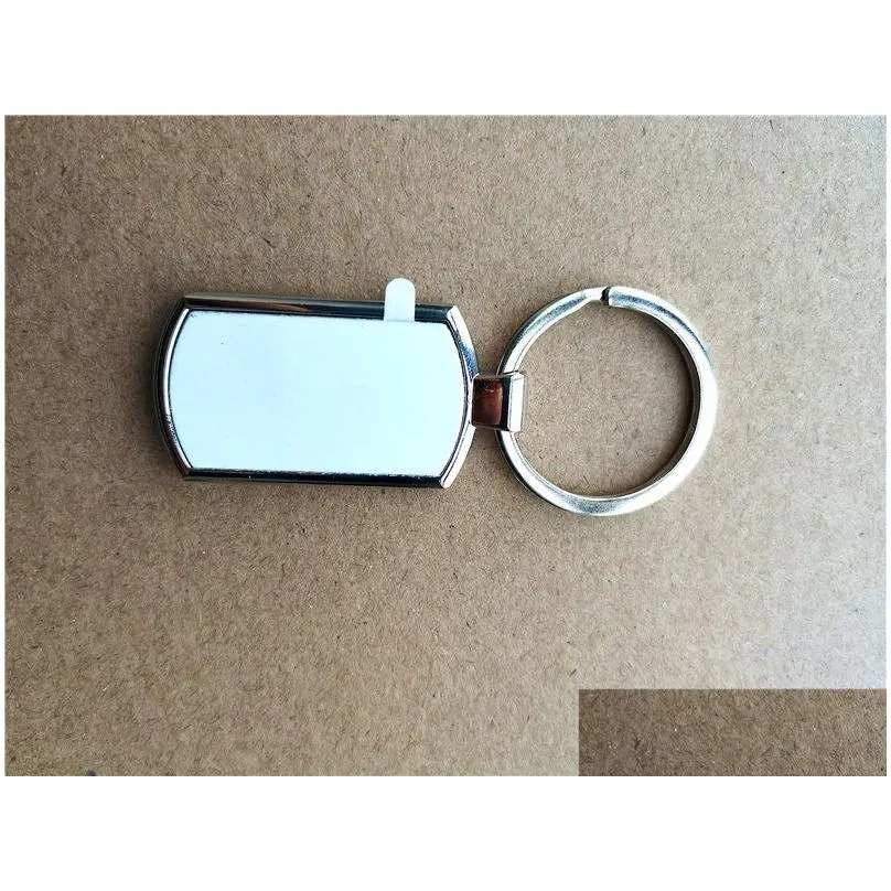  style sublimation blank metal key ring chain transfer printing keychains blanks consumables material small batch