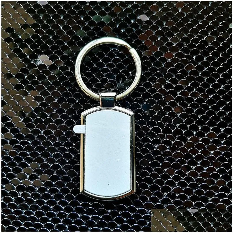  style sublimation blank metal key ring chain transfer printing keychains blanks consumables material small batch