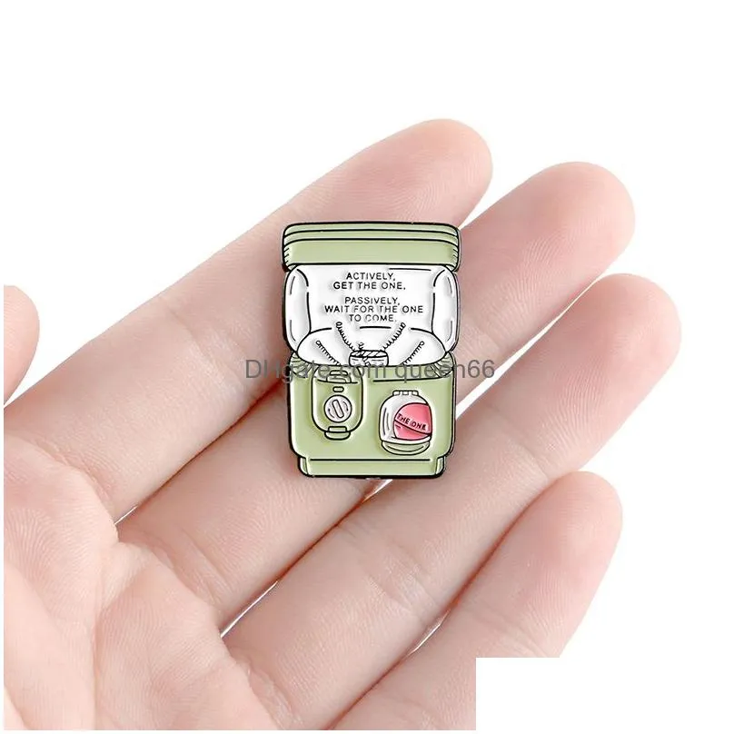 lapel pin brooch actively get the one life is like capsule machine dont know what will come gift friend