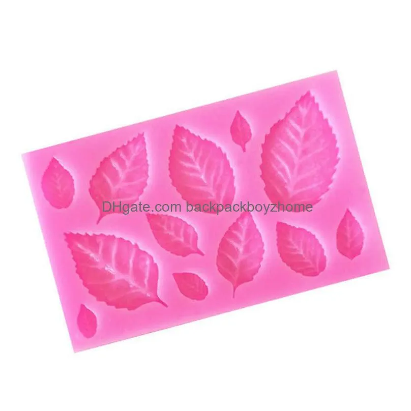 new silicone molds for cake decoration tools diy chocolate various leaf maple leaf resin molds for fondant kitchen baking supplies