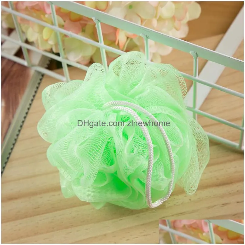 bath shower wash body exfoliate puff sponge mesh net ball spa scrubber bath sponges